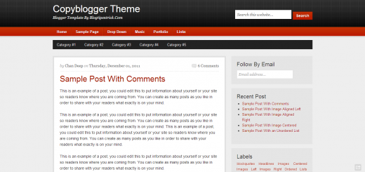 copyblogger clean responsive blogger template