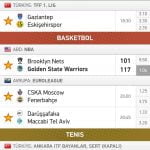 canlı skor android uygulaması