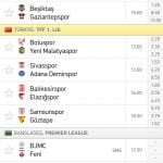 canlı skor android uygulaması