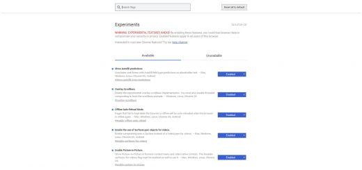 chrome flags nedir ne işe yarar